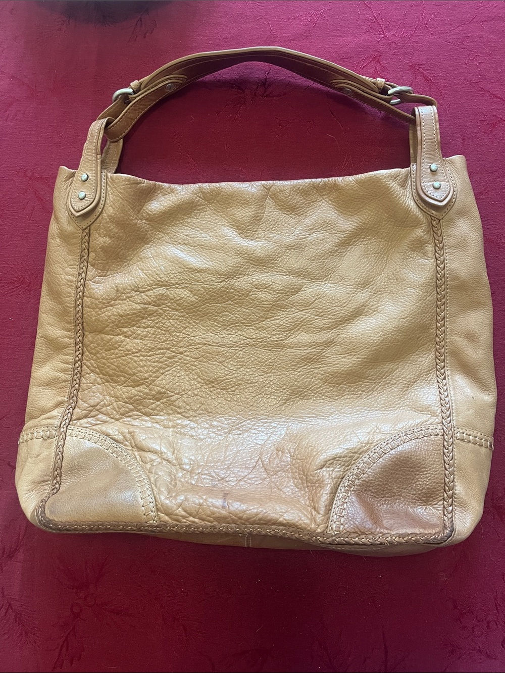 Sigrid Olsen Leather Shoulder Bag in Light Brown